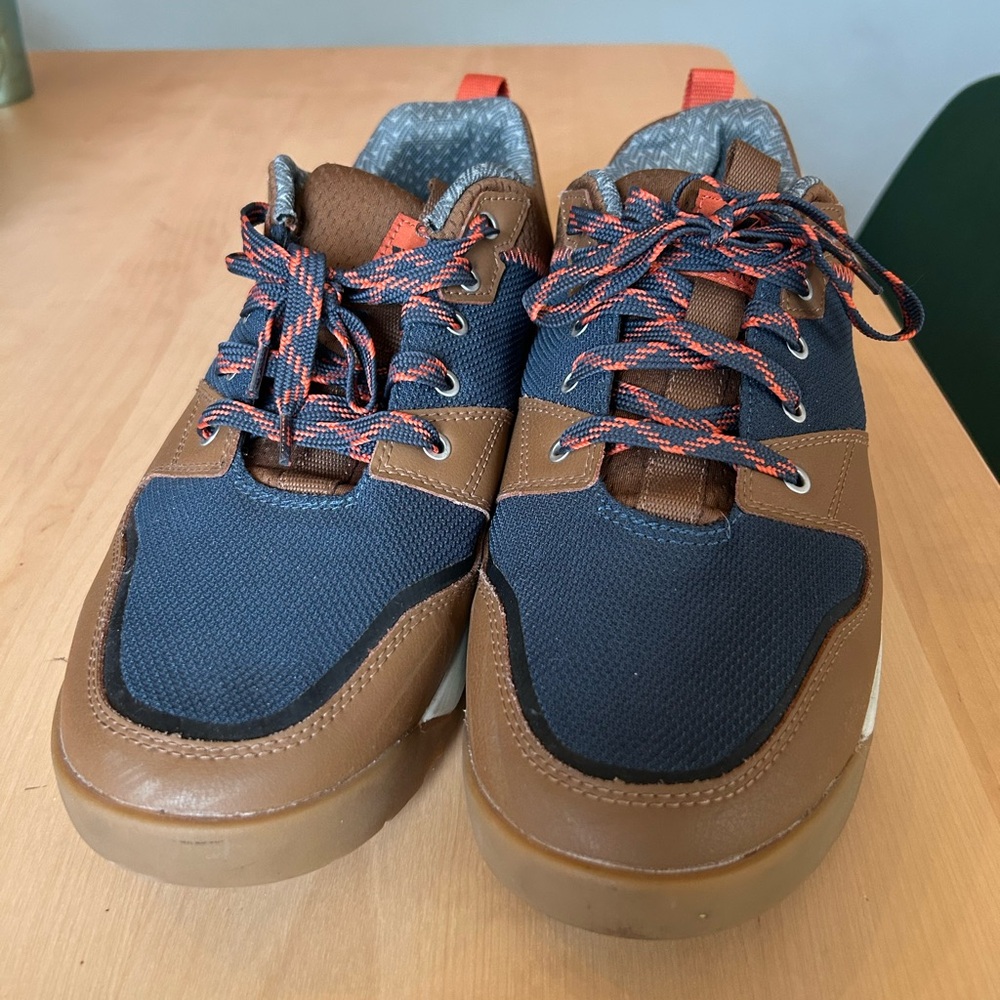 Forsake Banks Rugged Low Top Outdoor Hiking Navy/Orange Sz. 13 Sneaker